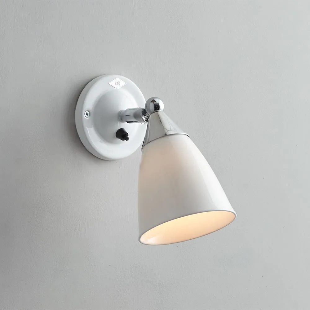 Adjustable Wall Light - Prismatic Glass