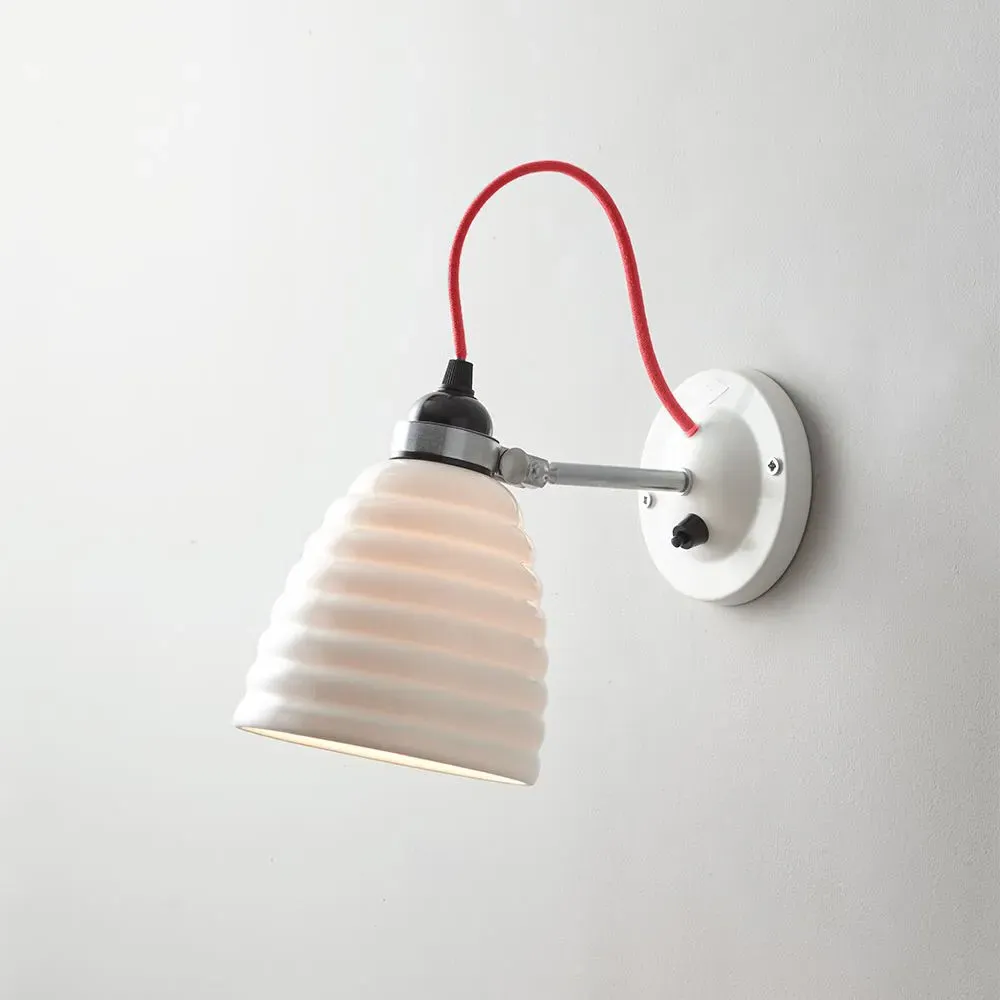 Adjustable Wall Light - Yellow, Bone China