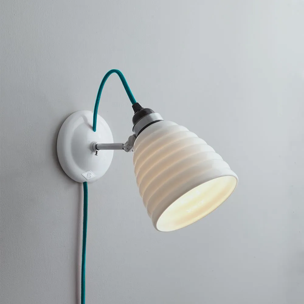 Adjustable Wall Light - Yellow, Bone China