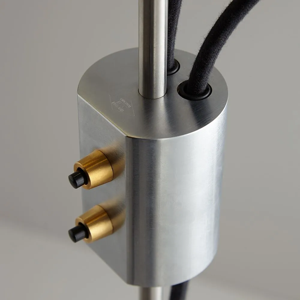 Chester Floor Lamp - Satin Brass, Steel