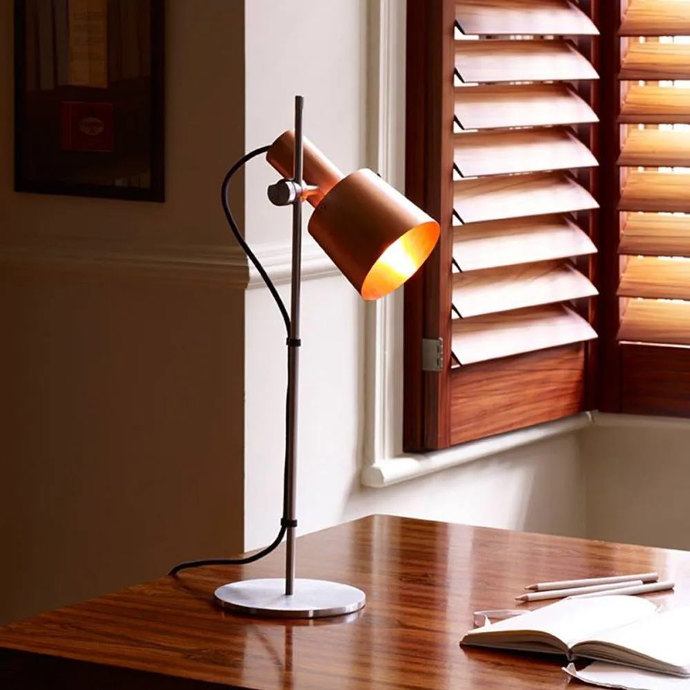 Chester Table Lamp - Satin Copper, Steel