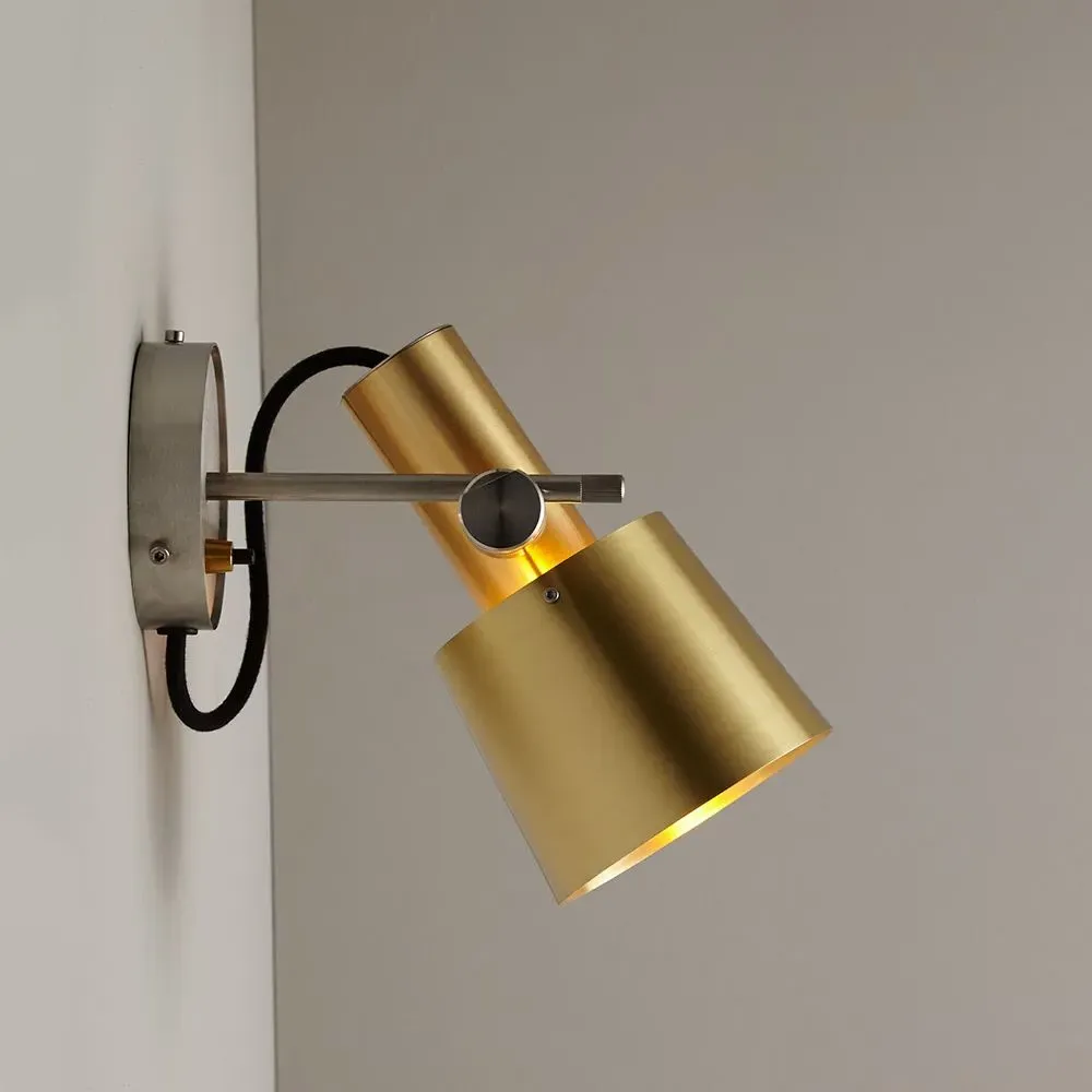 Chester Wall Light - Satin Brass, Steel image