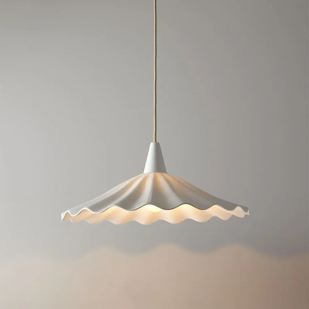 Christie Rise & Fall Pendant Light - Bone China