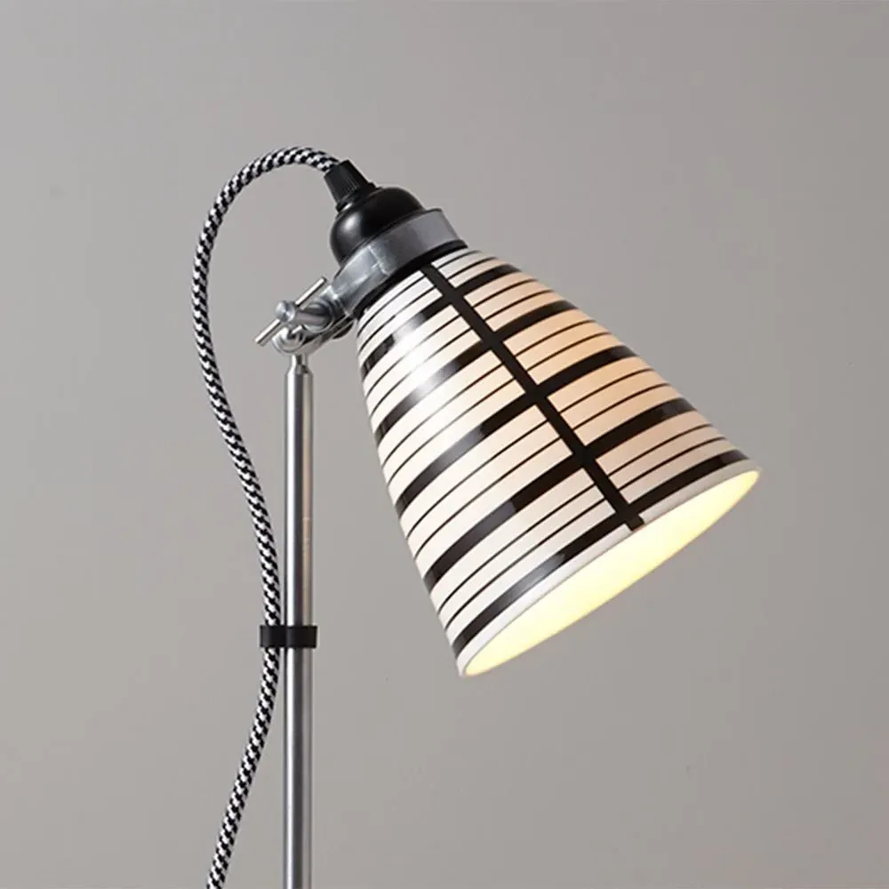 Circle Line Medium Table Lamp - Black, Bone China