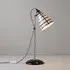 Circle Line Medium Table Lamp - Black, Bone China