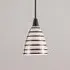 Circle Line Pendant Light - Black, Bone China