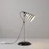Circle Line Small Table Lamp - Black, Bone China