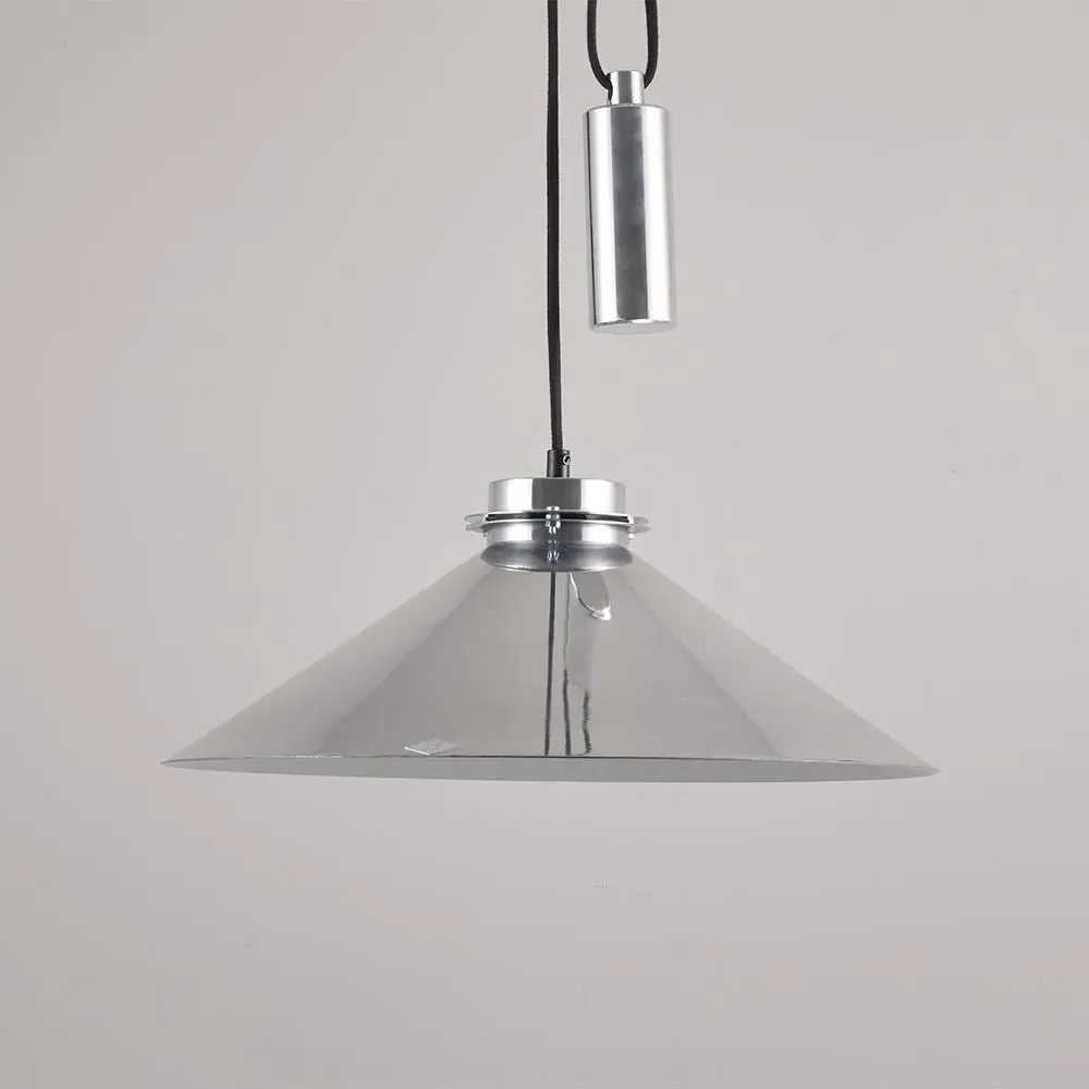 Codie Rise & Fall Pendant - Polished Aluminium