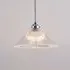 Conical Prismatic Pendant Light - Prismatic Glass