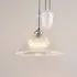 Conical Prismatic Rise & Fall Pendant Light - Prismatic Glass