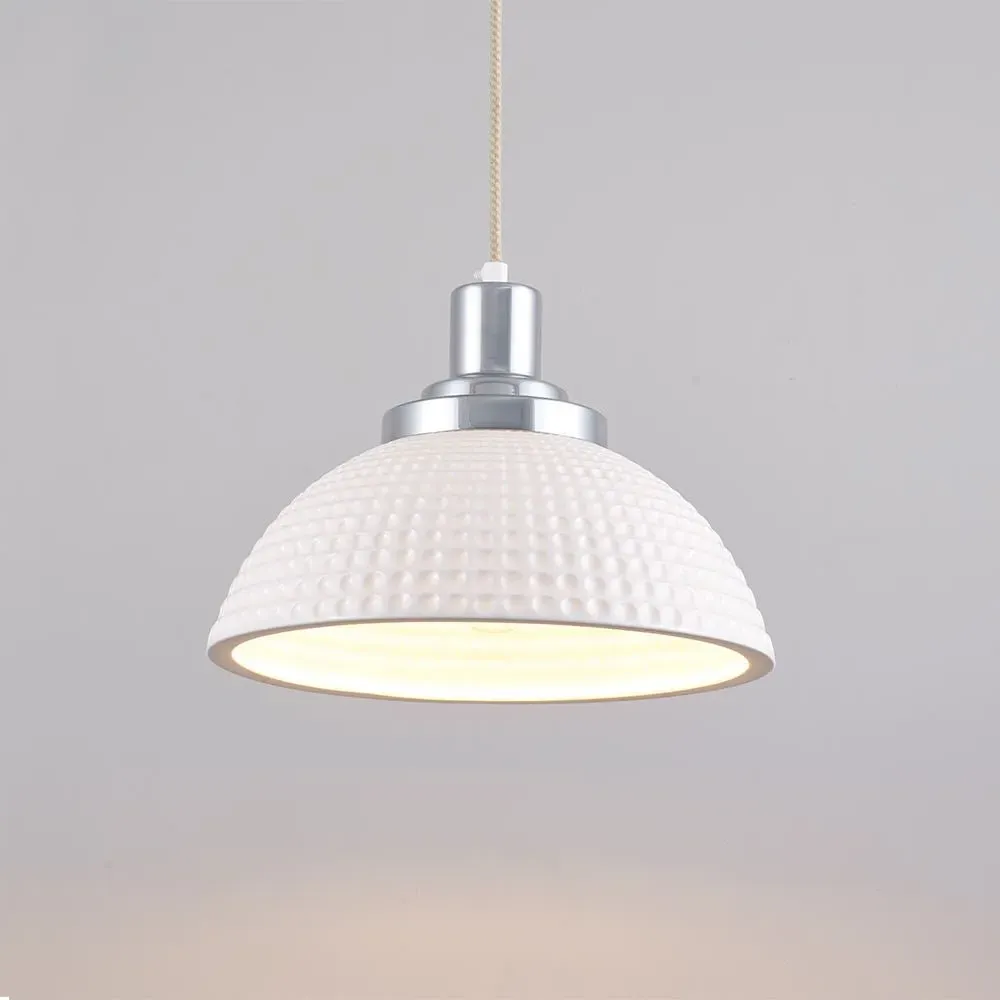 Cosmo Pendant Light - Plain, Bone China