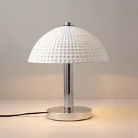 Cosmo Table Lamp Dimpled Finish - White, Ceramic