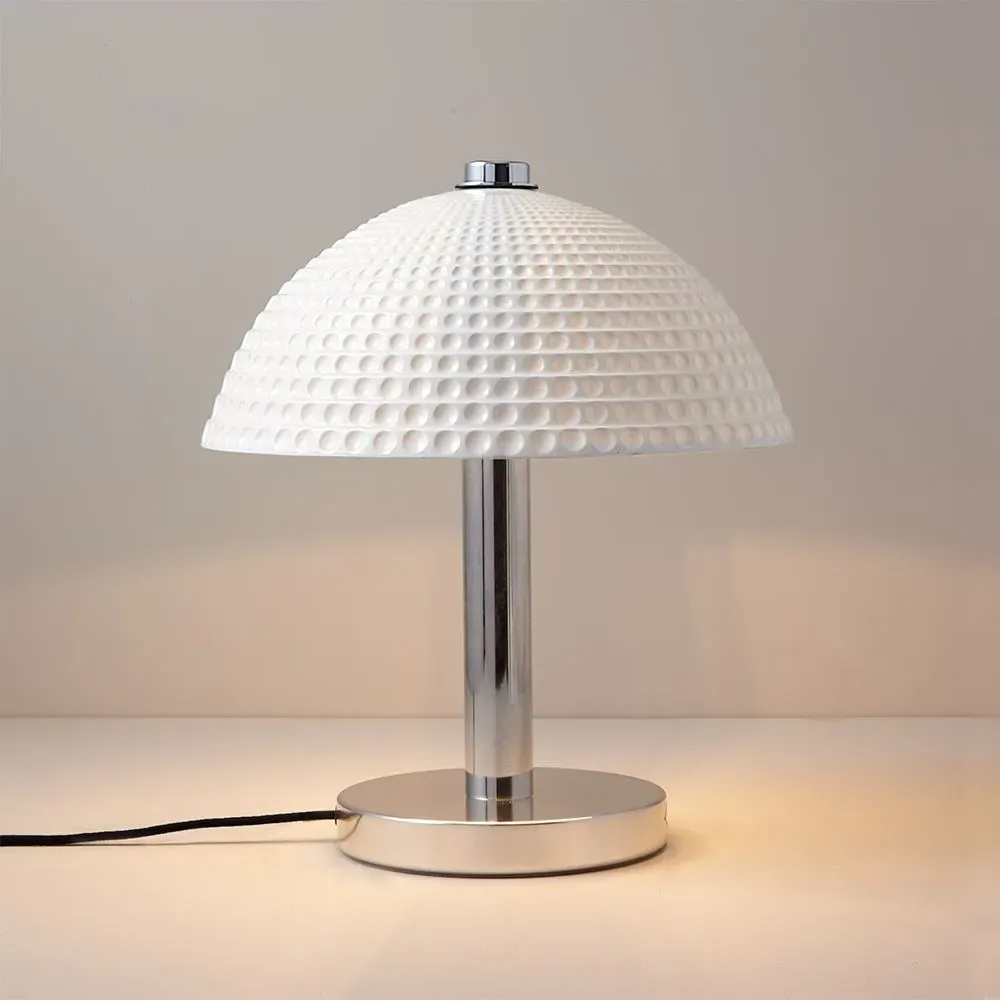 Cosmo Table Lamp Dimpled Finish - White, Ceramic image