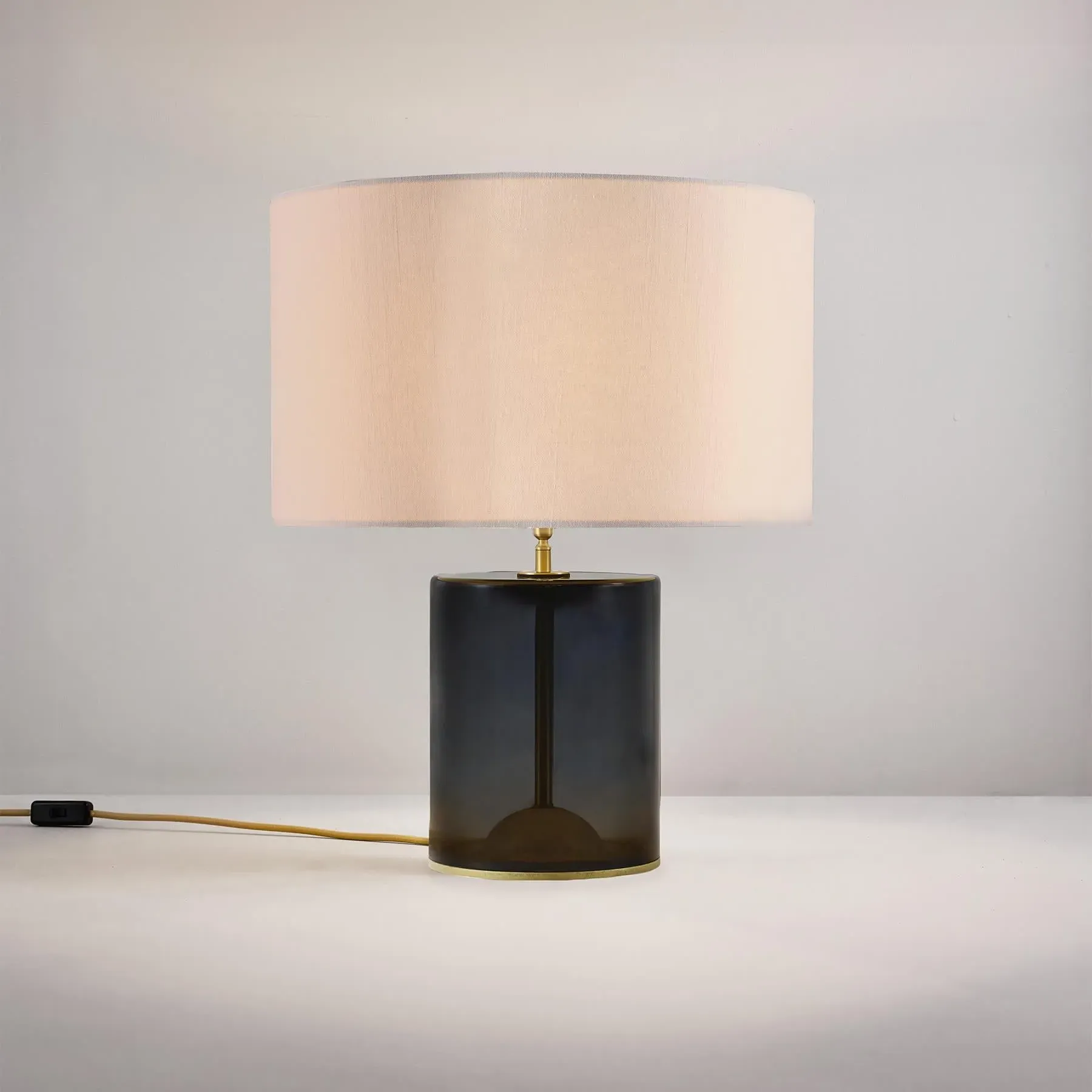 Crosby 2 Table Lamp - Anthracite, Glass