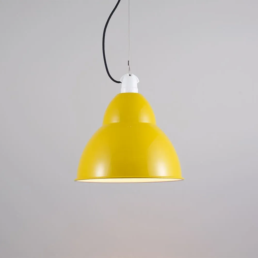 Curved Pendant Light - Black, Aluminium