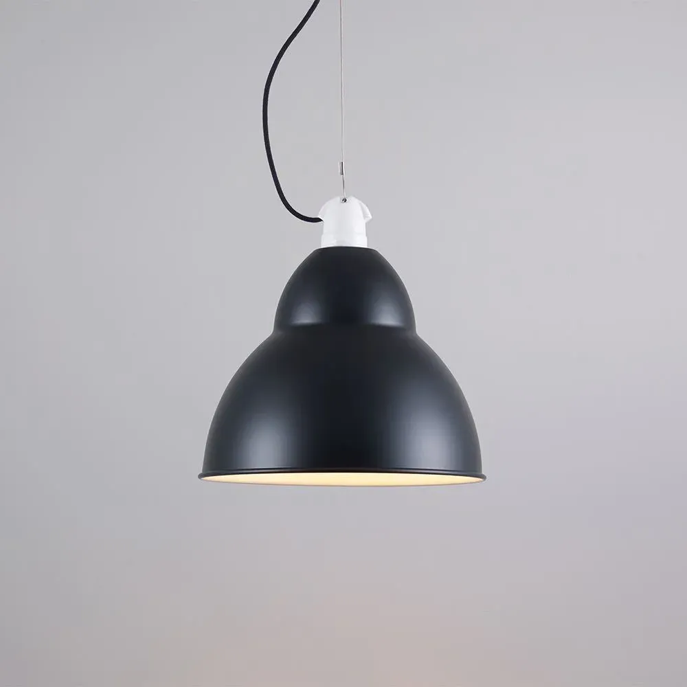 Curved Pendant Light - Polished Aluminium