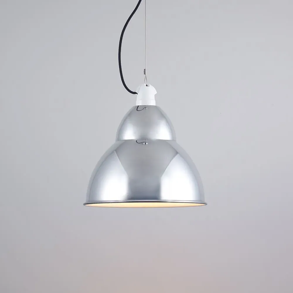 Curved Pendant Light - Yellow, Aluminium