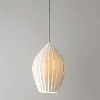 Fin Extra Large Pendant Light - Bone China