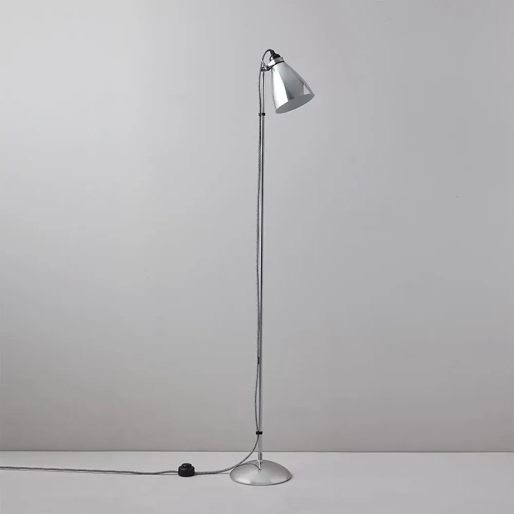 Floor Lamp with Adjustable Shade - Metal