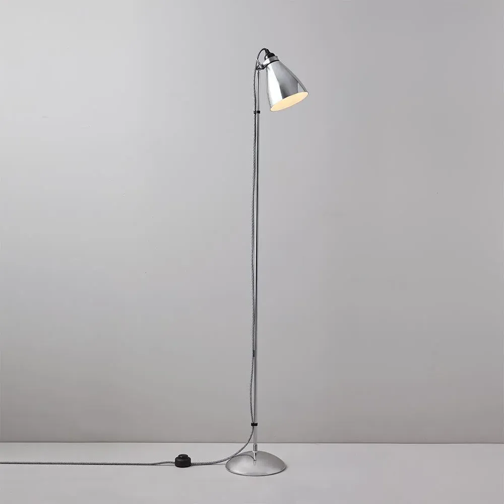 Floor Lamp with Adjustable Shade - Metal
