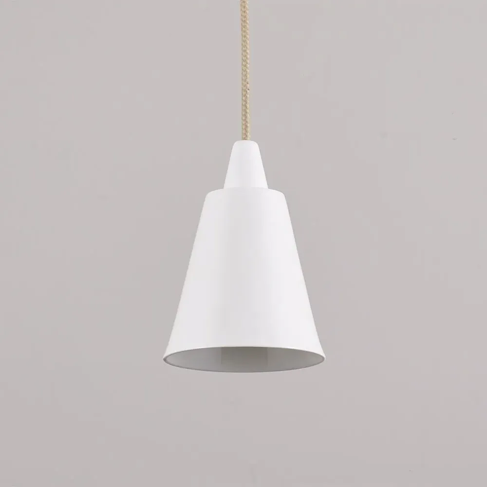 Flowerpot Pendant Light - White, Bone China