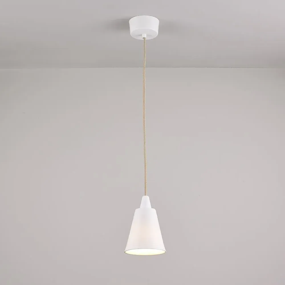 Flowerpot Pendant Light - White, Bone China