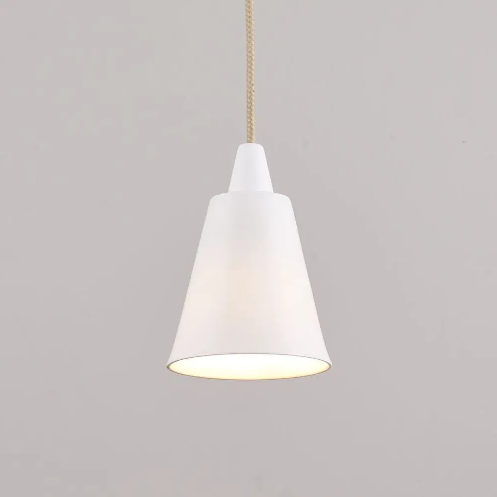 Flowerpot Pendant Light - White, Bone China image