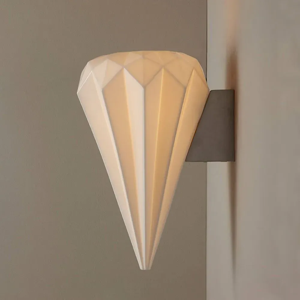 Hatton 3 Wall Light - White, Bone China image