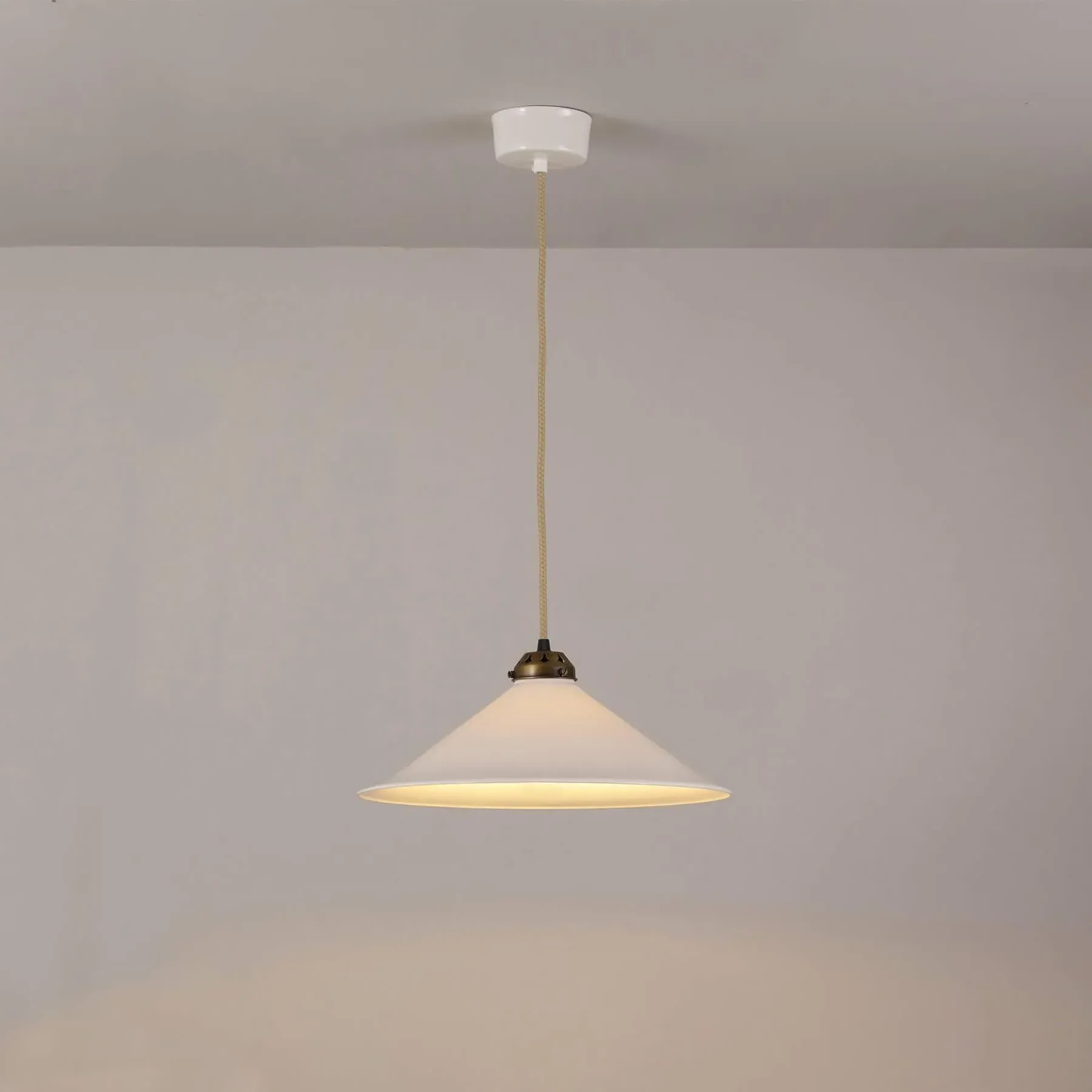Large Cobb Pendant Light - Bone China