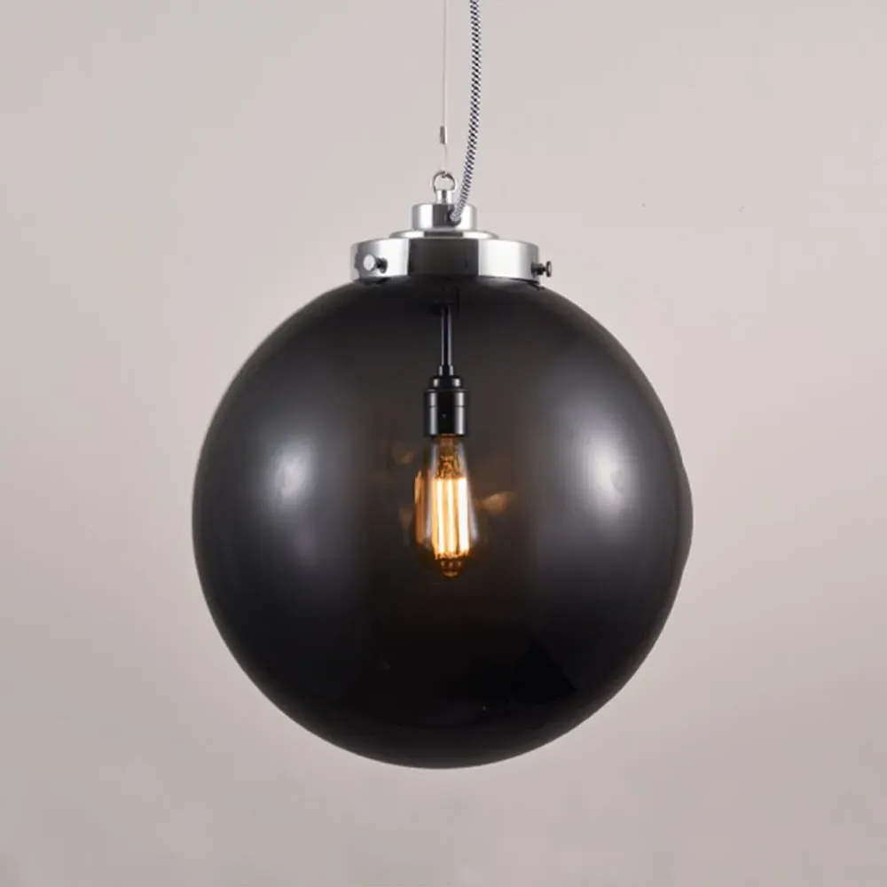 Large Globe Pendant Light - Opal, Glass