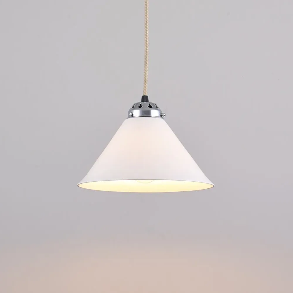 Large Pendant Light - White, Bone China