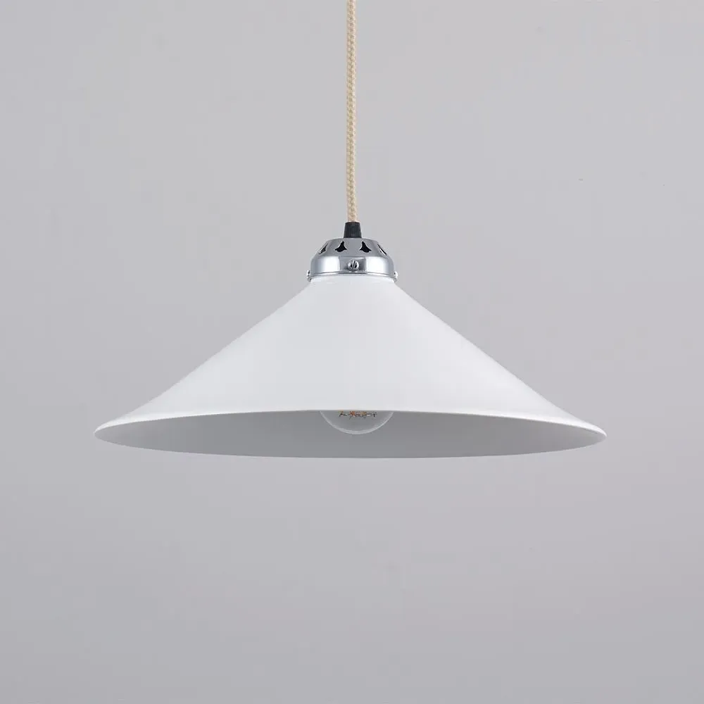 Large Pendant Light - White, Bone China