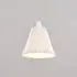 Large Pleat Pendant Light - Bone China