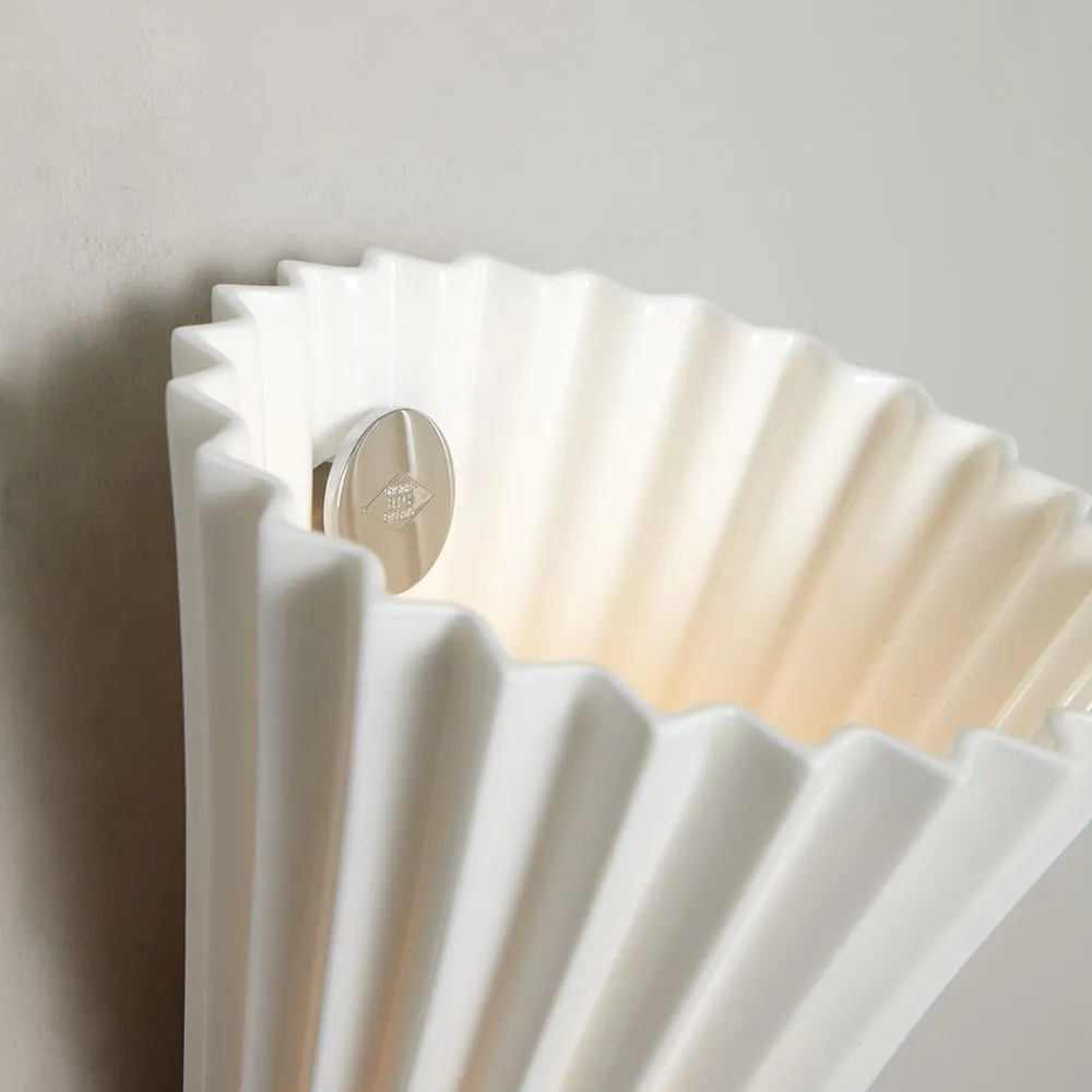 Large Portable Wall Light - White, Bone China