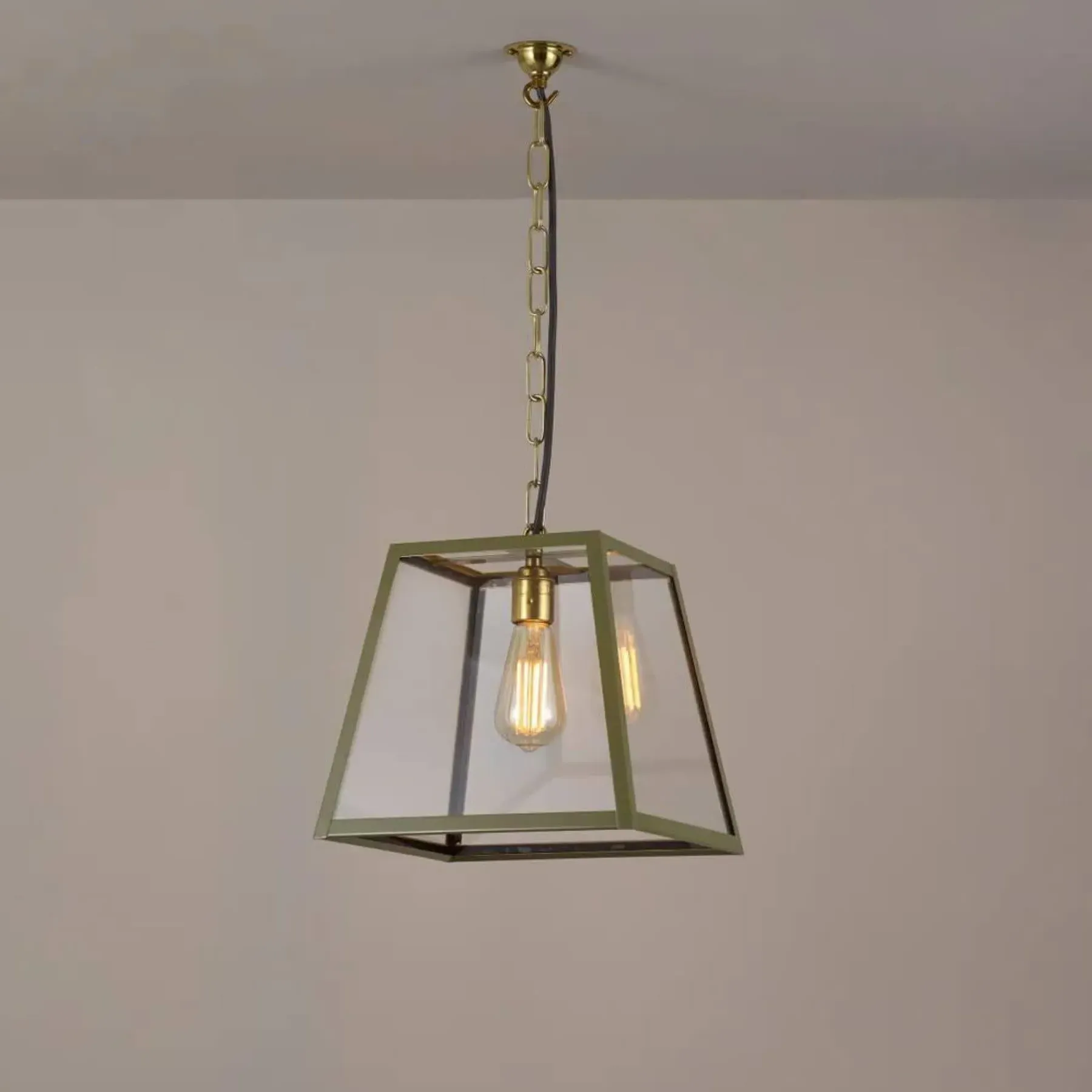Large Quad Pendant Light - Olive