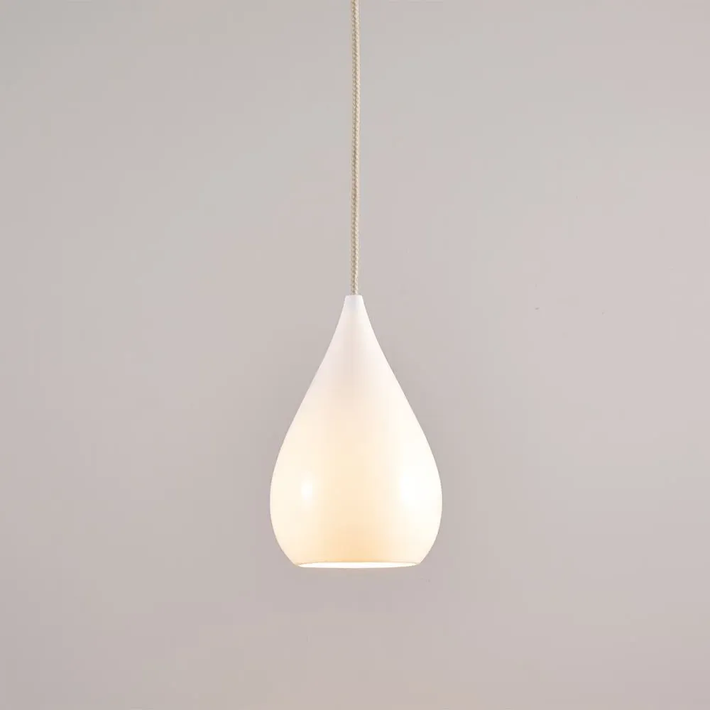 Medium Cone Pendant Light - White, Bone China image
