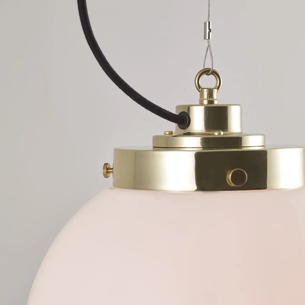 Medium Globe Pendant Light - Anthracite, Glass