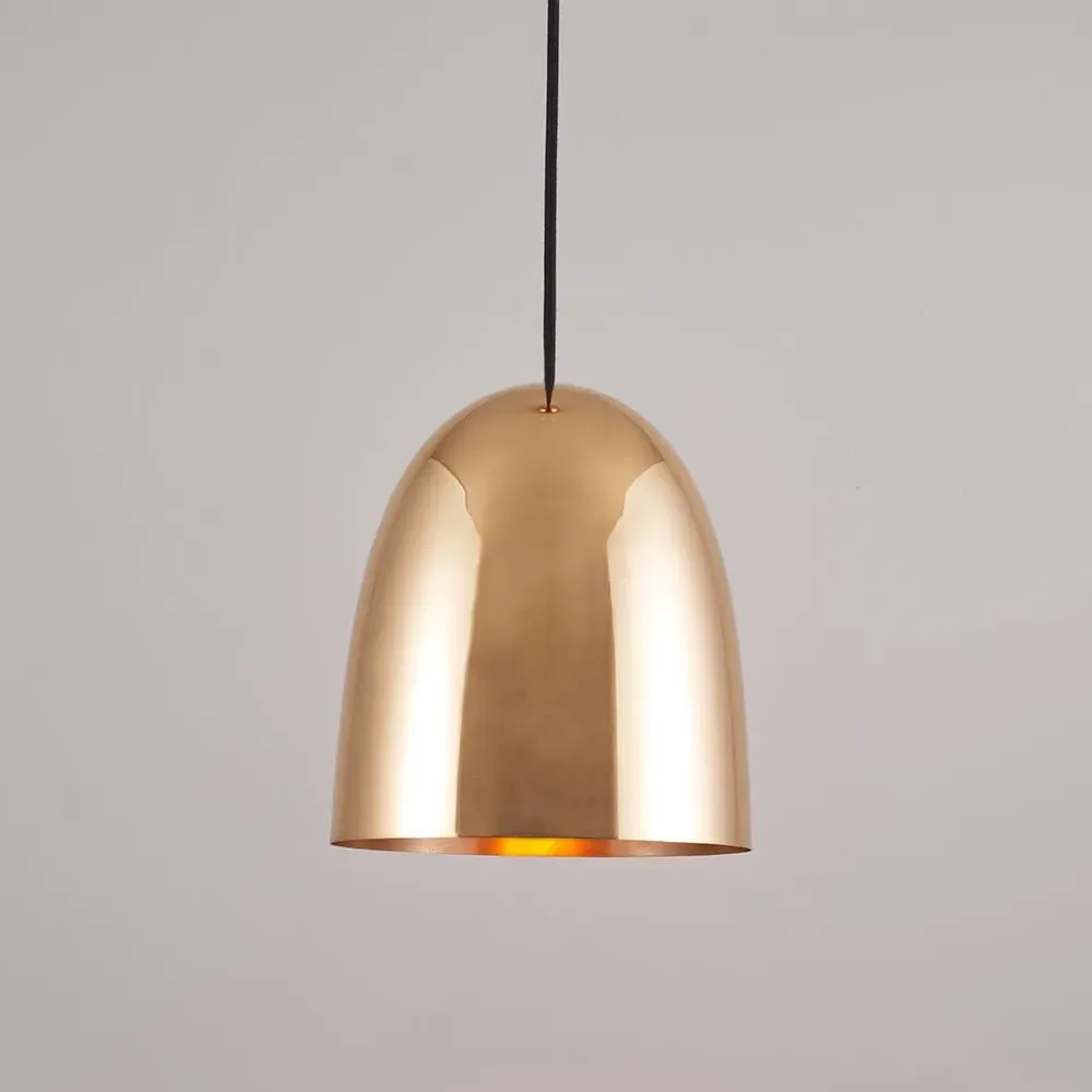 Medium Pendant Light - Copper, Polished Metal