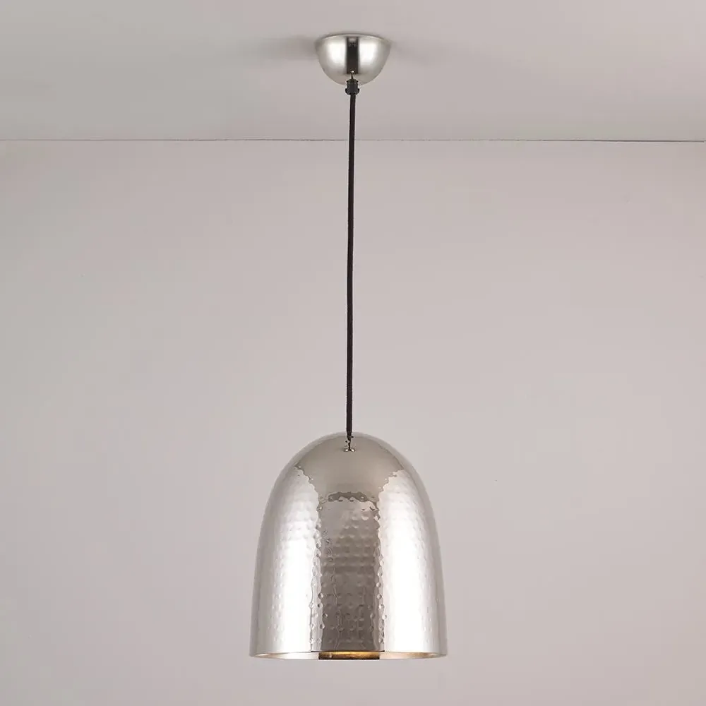 Medium Pendant Light - Nickel, Polished Metal