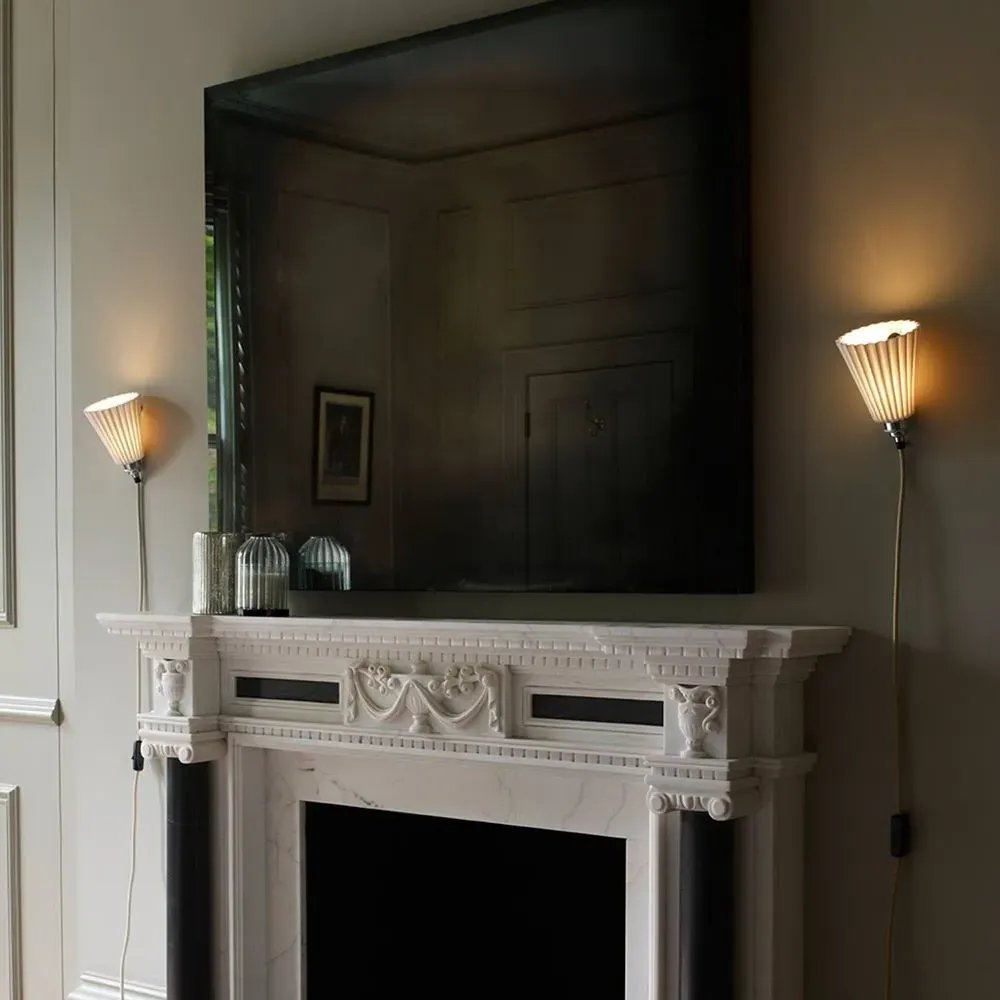 Medium Portable Wall Light - White, Bone China