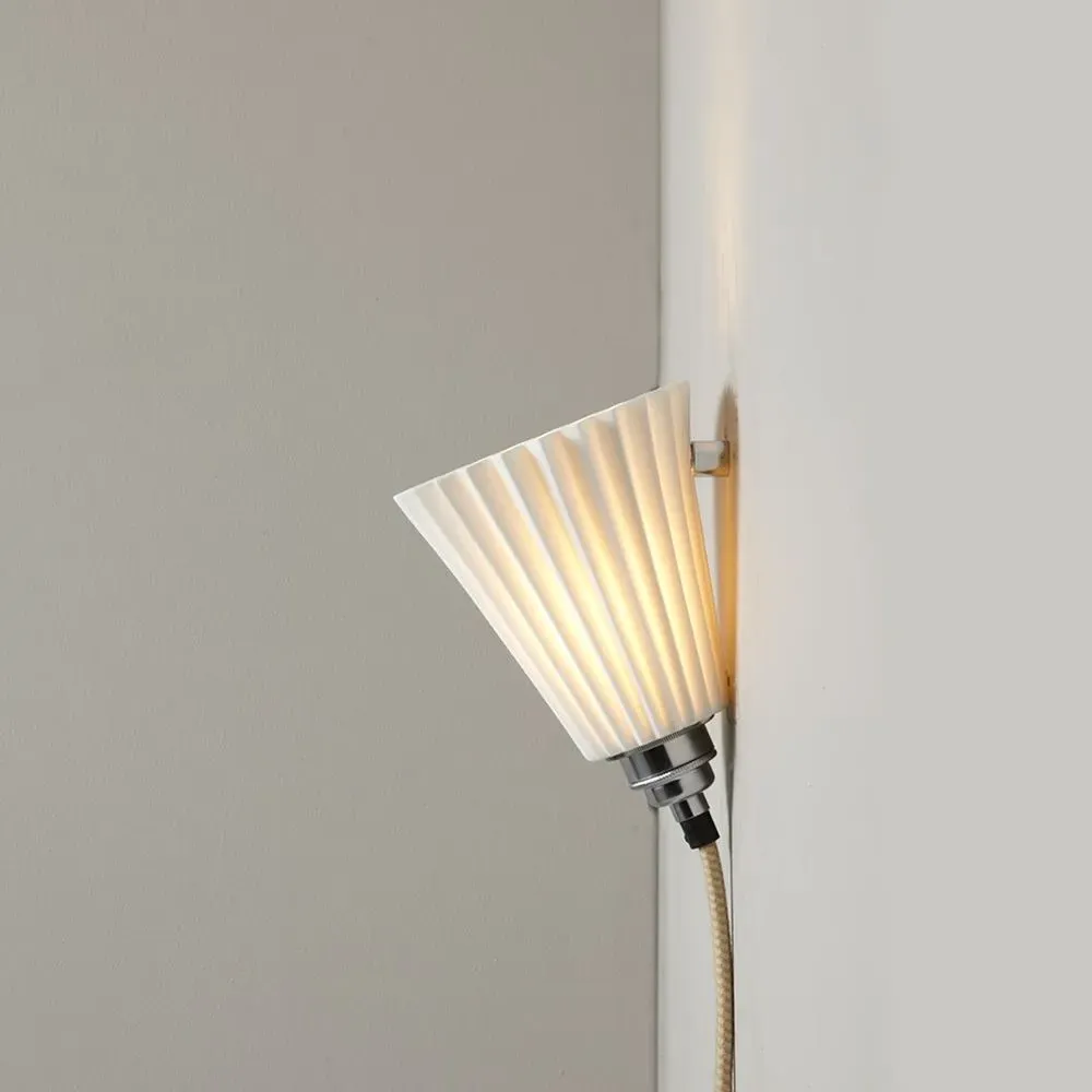 Medium Portable Wall Light - White, Bone China image