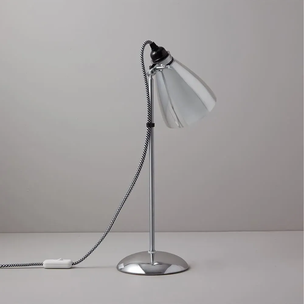 Metal Table Lamp with Adjustable Shade - Aluminium