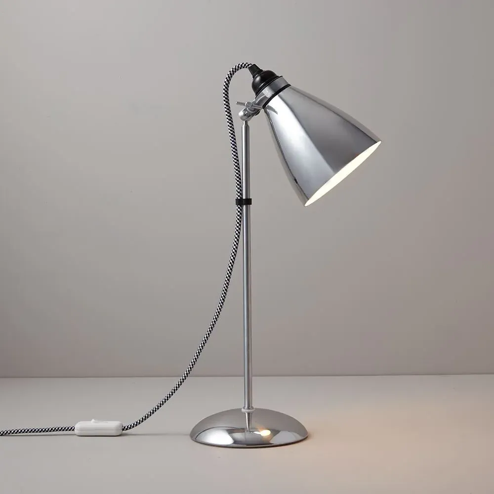 Metal Table Lamp with Adjustable Shade - Aluminium image