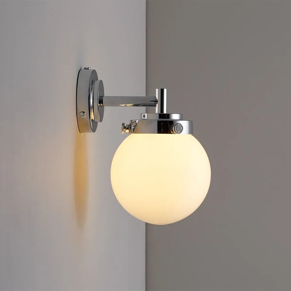 Mini Globe Wall Light - Anthracite, Chrome