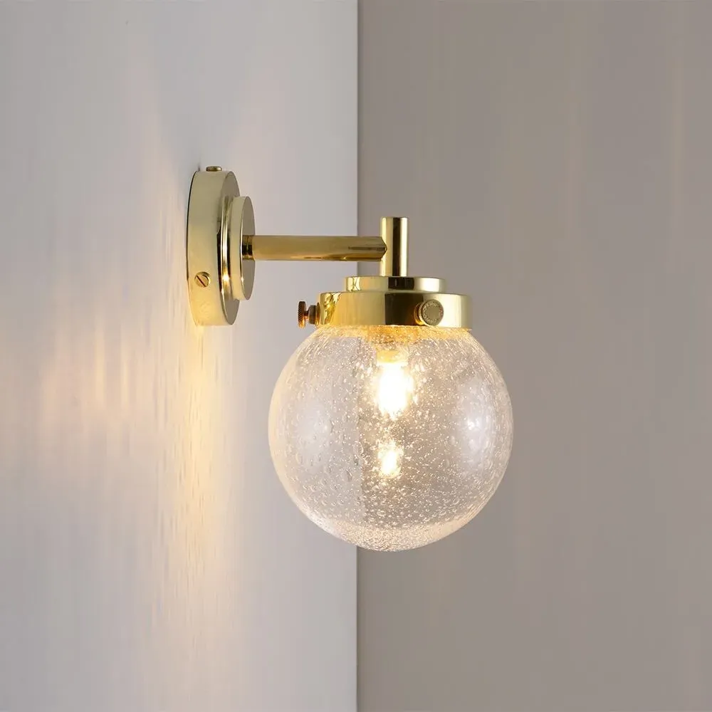 Mini Globe Wall Light - Seedy, Brass