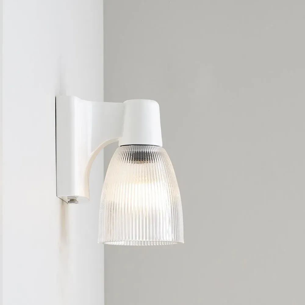 Minster 2 Prismatic Wall Light - Glass, Bone China