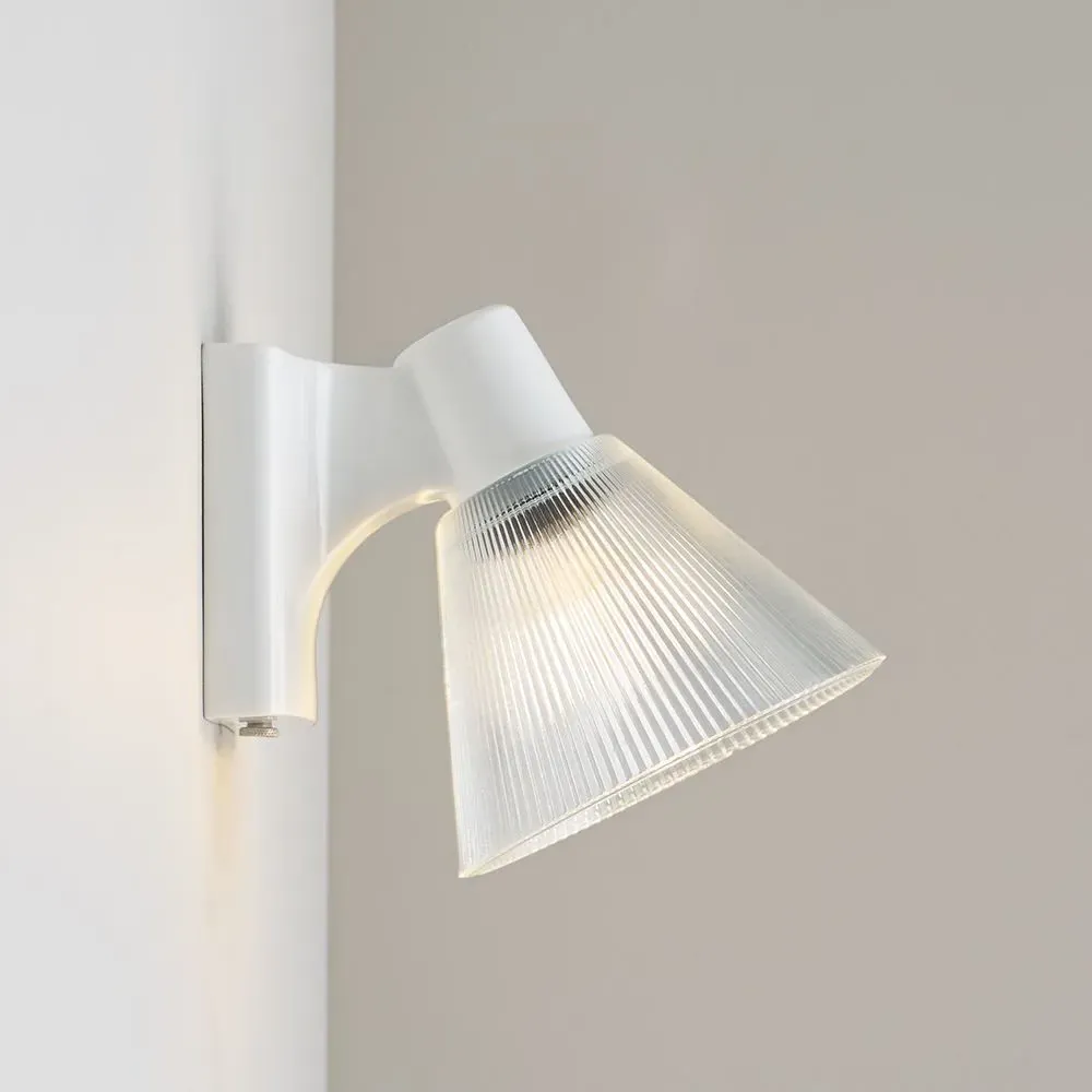 Minster 2 Prismatic Wall Light - Glass, Bone China