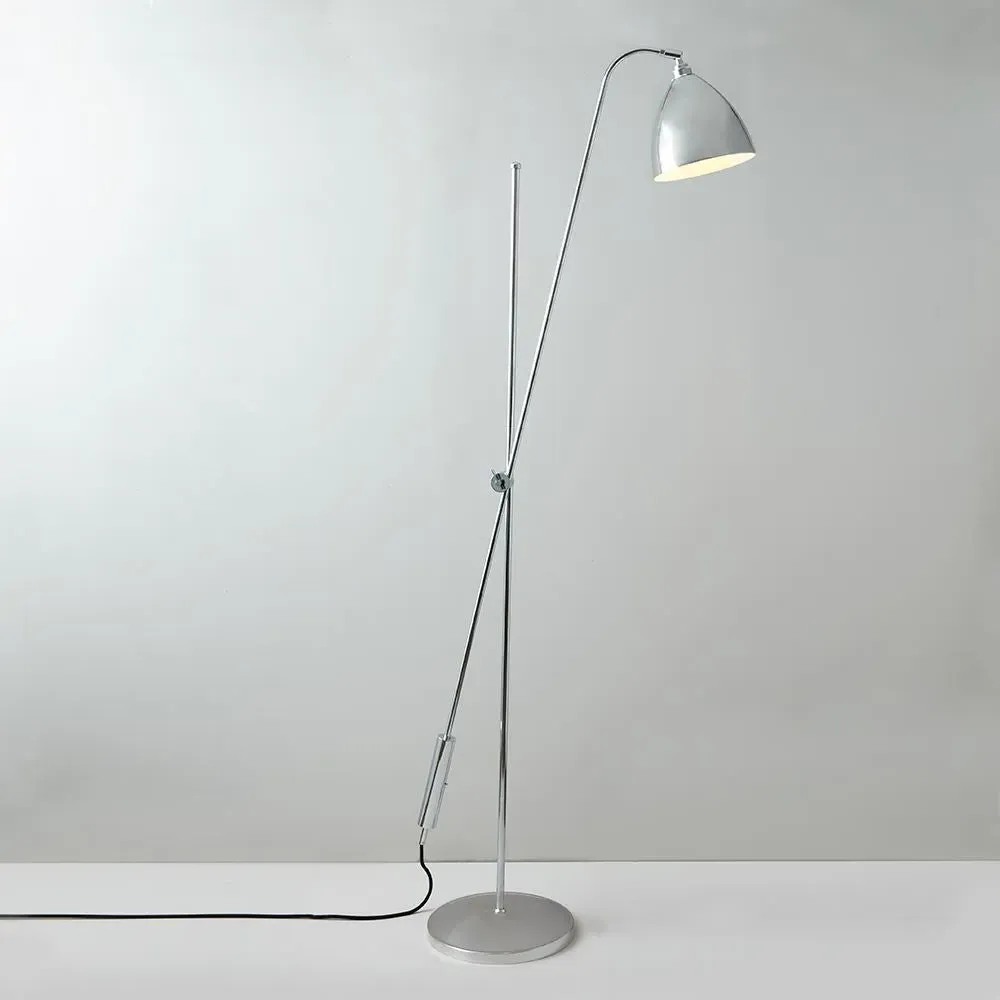 Overreach Floor Lamp - Polished Aluminium