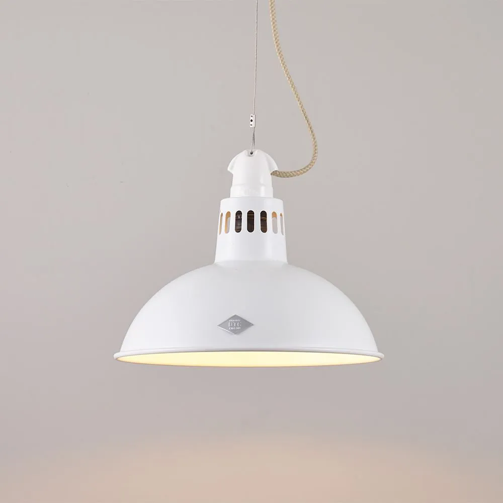 Paxo Pendant Light with Wide Base - White