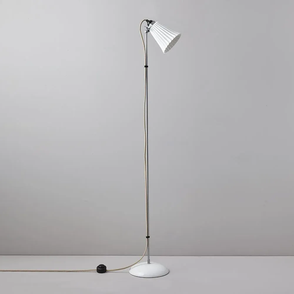 Pleat Floor Lamp - Stainless Steel, Bone China